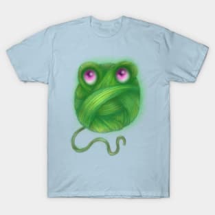 Green Chibi Frog Yarn T-Shirt